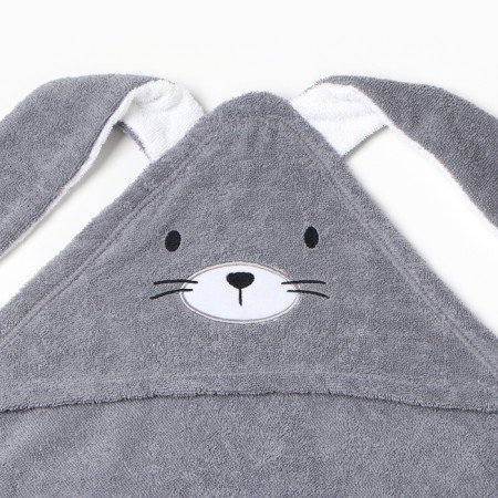 Tainted towel with a corner "Bunny", 75*75 cm, cotton 100%-2