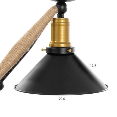 Maidi chandelier 2he27 Black 55x22x61cm Bayerlux-5