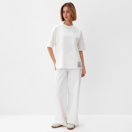 Women's T -shirt Oversize minku: One Most Brand Ecrew color, size 48-1
