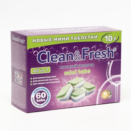 Clean & Fresh All In1 Mini Tabs, 60 pcs-2