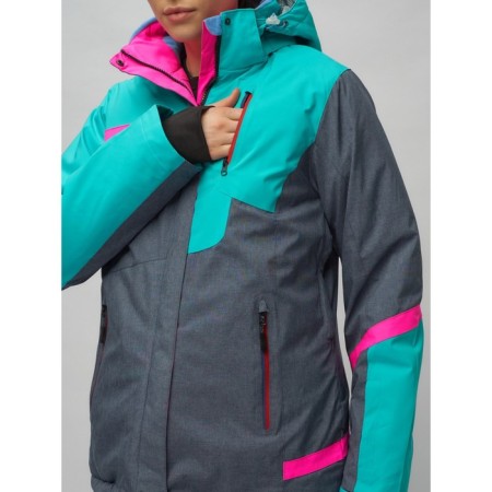 Ski costume is female, size 42, green color-28