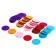 Fetir wheels for creativity and decor "Double -sided circles", set of 100 pcs., Size 1 pc. - 4 × 0.1 cm, color mix