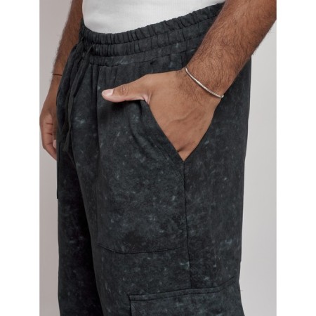 Sports male trousers, size 48, dark green color-11