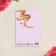 Postcard "From March 8!", Gold, 12 x 18 cm