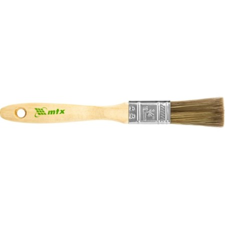 Brush flat MTX 83076, mixed bristles, wooden pen, 3/4 "-1