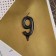 Candle for the cake, number "9", black.