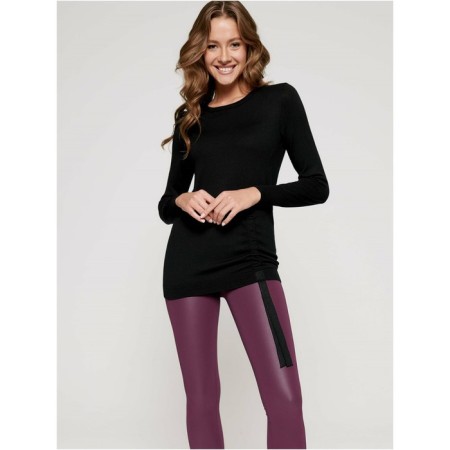Female jumper with decorative assembly Conte Elegant, Size S, Black color