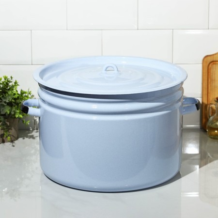 Enameled tank, 24 l, induction, blue color