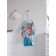 Apron of a kitchen with a photo print "Dreamy Girl", adjustable, size OS