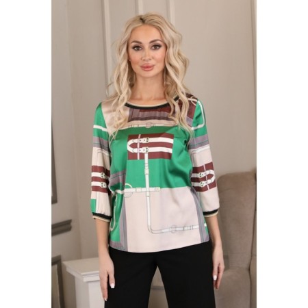 Female jumper, size 46, green color-7