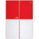 A4 notebook 80 sheets, a cage on a spiral, Erichkrause, "Words" plastic cover red