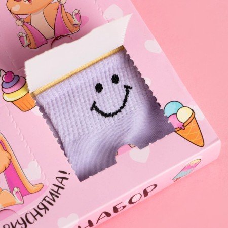 Gift set Advent KAFTAN "Bunny": socks (river 14-16) and accessories-3