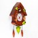 Wall clock, series: pendulum, "bunnies", with a pendulum, cuckoo, 30 x 26, dial 10 cm
