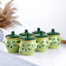Set of pots No. 6 6x0.65l, Vaslelez Green
