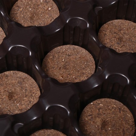 Set for seedlings: peat tablet d = 4.1 cm (12 pcs.), Cassette for 12 cells of 50 ml, pallet, green-4