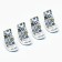 Modnik boots, set 4 pcs, 3 size (4.8 x 3.7 cm), white