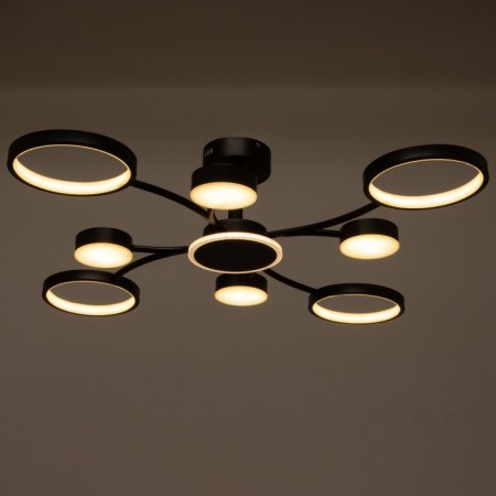 Causteen with PDU 2299/9BK LED 176W 3000-6000K Black 88x88x18 cm Bayerlux-4
