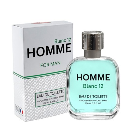 Men's toilet water Homme Blanc 12, 100 ml (based on Lacost 12.12 BLANC)-3