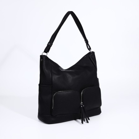 Bagon-tout on lightning, 3 outer pockets, black color-2