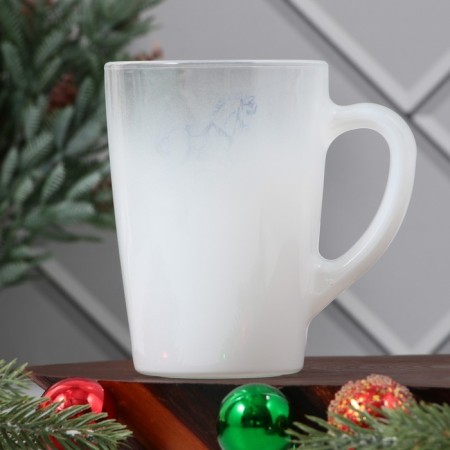 Glass mug with a gradient "Cozy and heat", 300 ml-2
