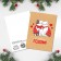 Postcard-Mini "Happy New Year!" cats, 7.5 x 10.5cm, New Year