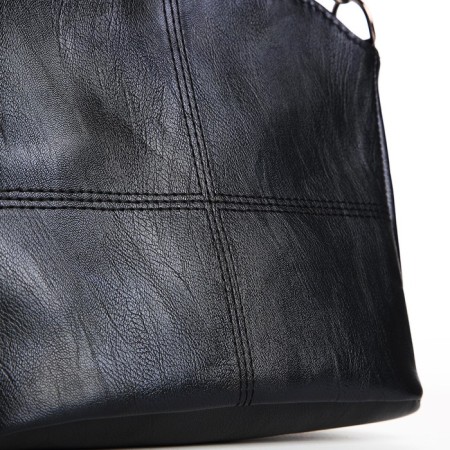 Bag Cross-Bodi with a zipper, black color-3