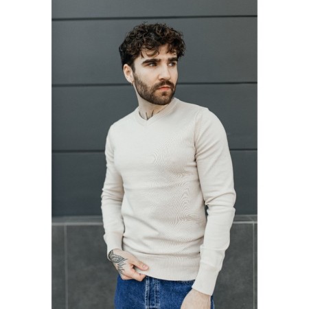 Jumper male ise, size 58, beige color-3