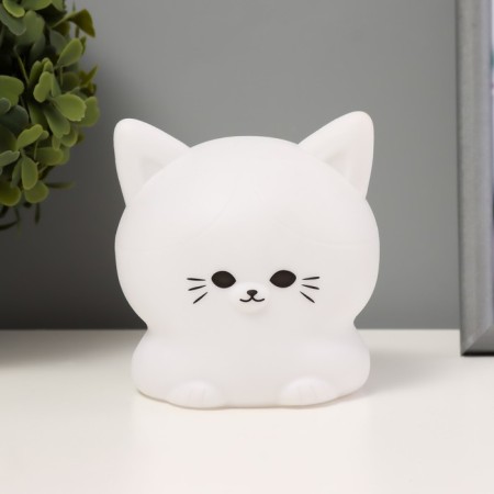 Nightlight "kitten" led white 9.5x10x10 cm