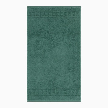 Terry towel with a border 50x90 cm, green, cotton 100%, 430g/m2-1