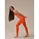 Female legins, size XL, Aperol color