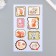 Plastic sticker, two -layer cardboard "Cute Beasts" with a gold stroke 26.5x13 cm