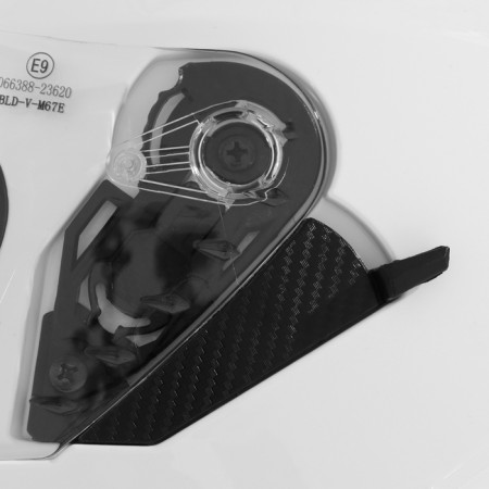 The helmet integral with two visors, size M (57-58), model BLD-M67E, white glossy-11
