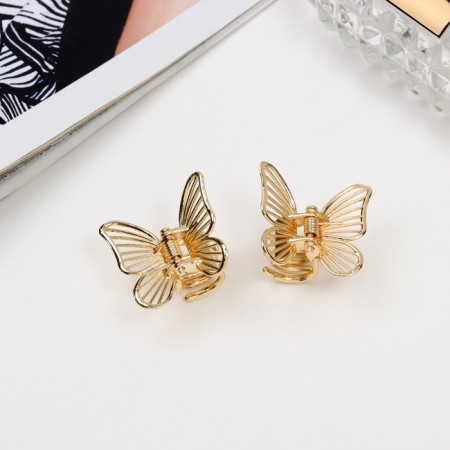 Hair crab "Mendi" (set 2 pcs) 2.5 cm, gold