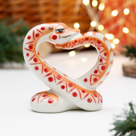 Souvenir "Snake Love", 10 cm, porcelain-3