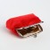 Women's wallet on the farmar, red color