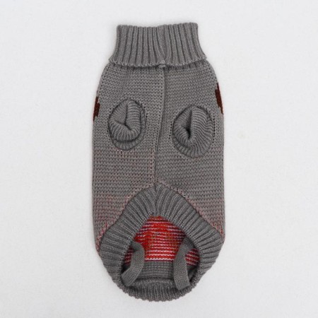 Sweater "Deer on gray", M (DS 26, Osh 26, OG 28-46 cm)-9