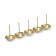 Tundra nails, decorative, 25x39 mm, gold, 100 pcs