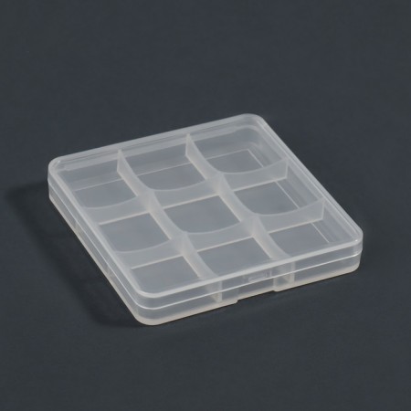 Organizer for decor, 9 sections, 6.6 × 6.6 × 0.9 cm, the color is transparent-3