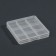 Organizer for decor, 9 sections, 6.6 × 6.6 × 0.9 cm, the color is transparent