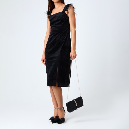 Female bag on a magnet, black color-7