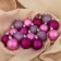 Set of balls plastic D-4 cm, 17 pcs "Glamor Assorted" Pink violet