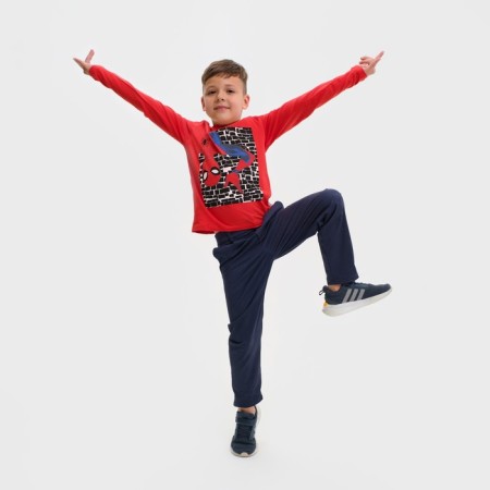 T-shirt with long sleeve "Spider-Man", Marvel, height 122-128, red-3