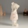 Polystone souvenir "Surprised Bear in a Pink Sweater" 7.5x5x16 cm