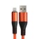 Lightning cable - USB, 5 A, TPE braid, thickened, 1 meter, orange