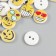 Buttons wood for creativity 2 punctures "Smiley" set 40 pcs 1.5x1.5x0.4 cm