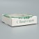 Box for Makarun with low sides “Happy New Year!”, Wreath, 11x 11x 3 cm, New Year