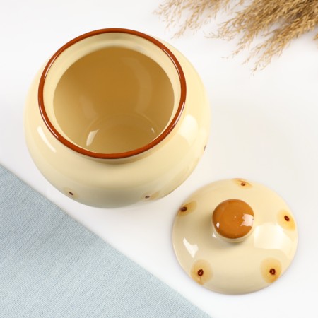 Baking pot "Russian" 0.7l / 14x14cm, caramel-3
