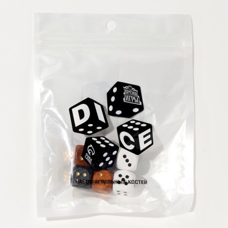 Playing bones "Game time", 1.6 × 1.6 cm, set 6 pcs-1