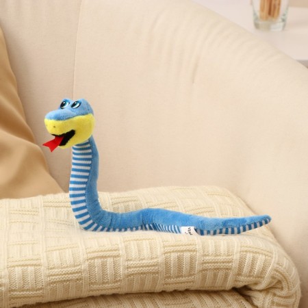 Soft toy "Snake", with a striped belly, 42 cm, color mix-1