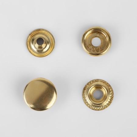 Installation button, omega (o-shaped), d = 15 mm, gold color-2